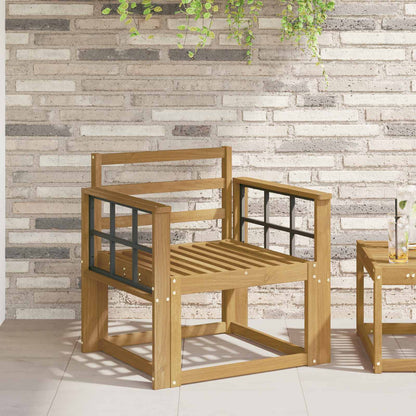 Armrests Module 2 pcs White 60 x 6 x 61 cm Solid Acacia Wood