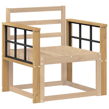 Armrests Module 2 pcs White 60 x 6 x 61 cm Solid Acacia Wood