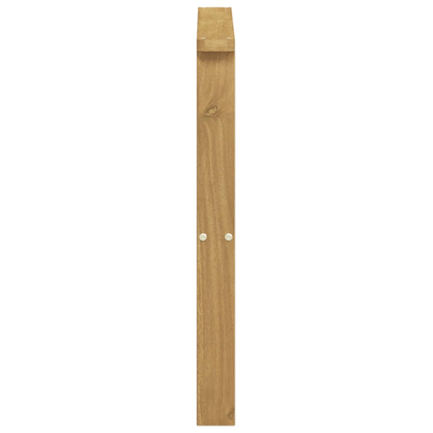 Armrests Module 2 pcs White 60 x 6 x 61 cm Solid Acacia Wood