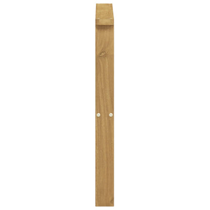Armrests Module 2 pcs White 60 x 6 x 61 cm Solid Acacia Wood