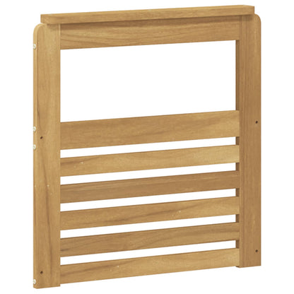 Armrests Module 2 pcs White 59 x 6 x 61 cm Solid Acacia Wood