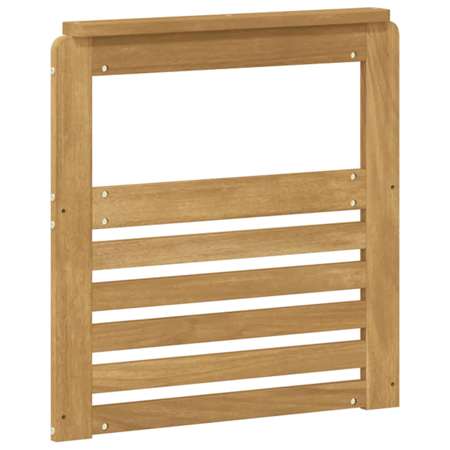 Armrests Module 2 pcs White 59 x 6 x 61 cm Solid Acacia Wood