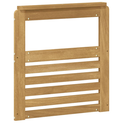 Armrests Module 2 pcs White 59 x 6 x 61 cm Solid Acacia Wood