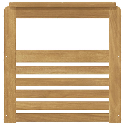 Armrests Module 2 pcs White 59 x 6 x 61 cm Solid Acacia Wood