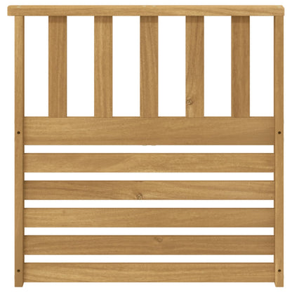 Armrests Module 2 pcs White 60 x 6 x 61 cm Solid Acacia Wood