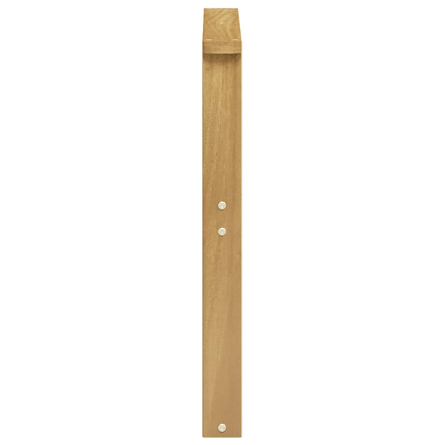 Armrests Module 2 pcs White 60 x 6 x 61 cm Solid Acacia Wood