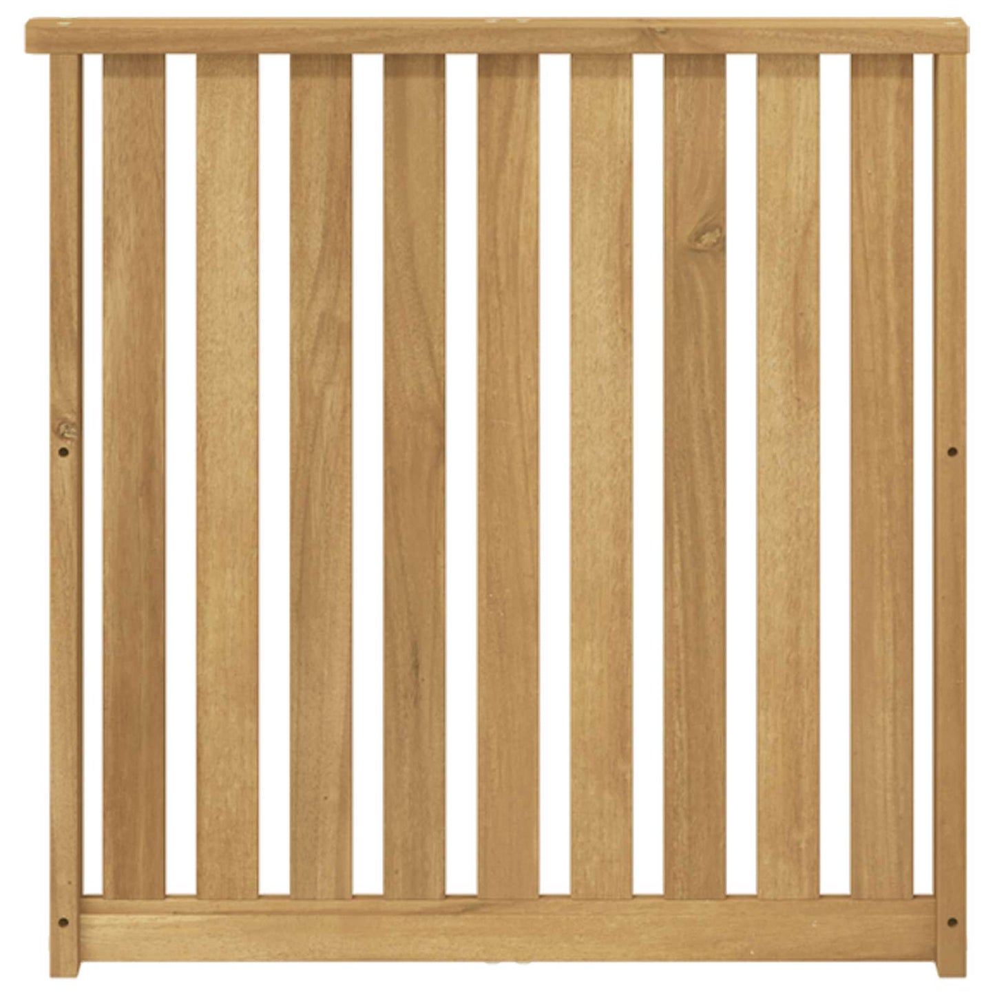 Armrests Module 2 pcs White 60 x 6 x 61 cm Solid Acacia Wood