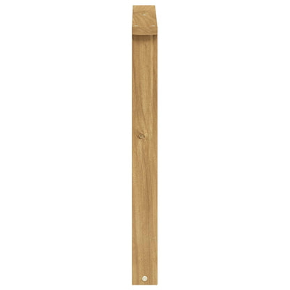 Armrests Module 2 pcs White 60 x 6 x 61 cm Solid Acacia Wood