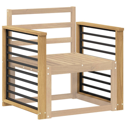 Armrests Module 2 pcs White 60 x 6 x 61 cm Solid Acacia Wood