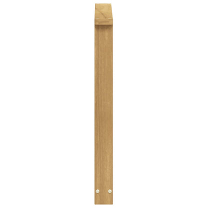 Armrests Module 2 pcs White 60 x 6 x 61 cm Solid Acacia Wood