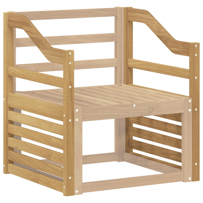 Armrests Module 2 pcs White 59 x 4 x 73 cm Solid Acacia Wood