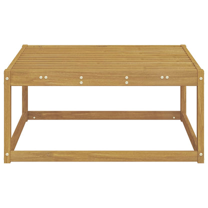 Outdoor Footstool Solid Acacia Wood White 79 x 79 x 37 cm