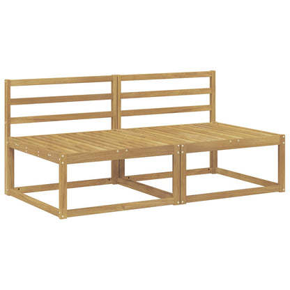 Outdoor Middle Sofa White 158 x 83 x 73 cm