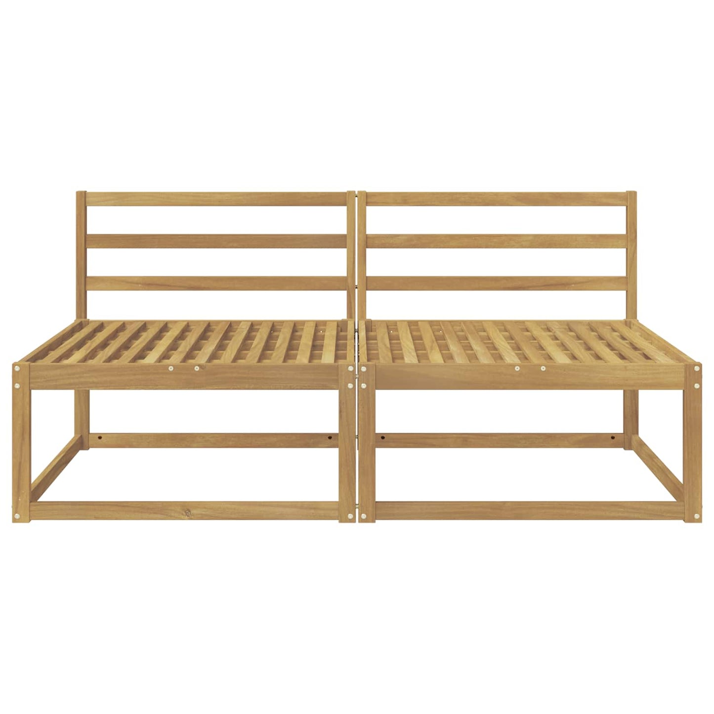 Outdoor Middle Sofa White 158 x 83 x 73 cm