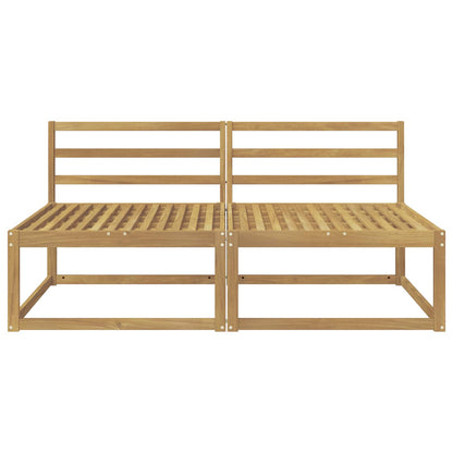 Outdoor Middle Sofa White 158 x 83 x 73 cm