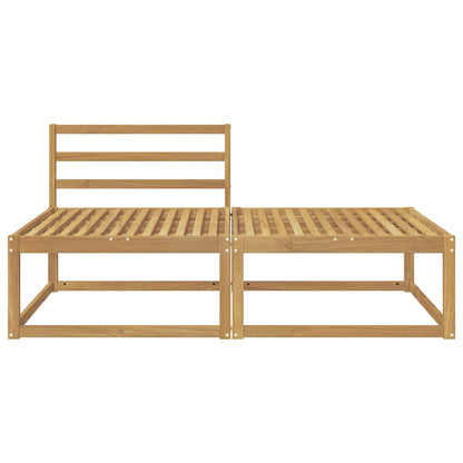 2 Piece Outdoor Footstool Polyester White