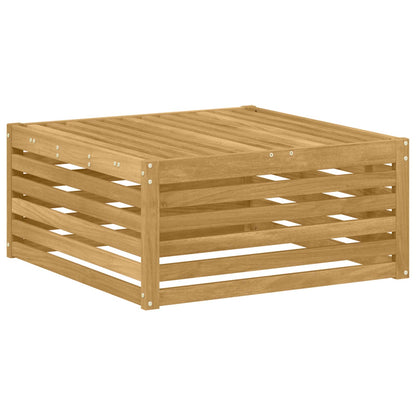 Outdoor Footstool Solid Acacia Wood White 79 x 79 x 37 cm
