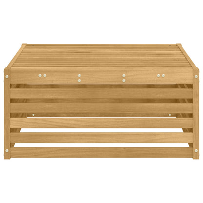 Outdoor Footstool Solid Acacia Wood White 79 x 79 x 37 cm