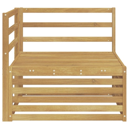 Outdoor Corner Sofa Solid Acacia Wood White 83 x 83 x 73 cm