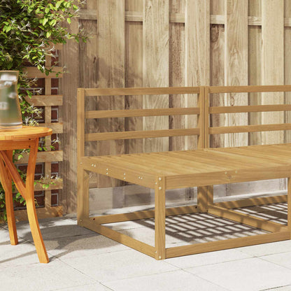Backrest Module White 79 x 4 x 73 cm Solid Acacia Wood