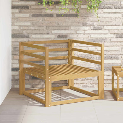 Armrests Module 2 pcs White 79 x 4 x 73 cm Solid Acacia Wood