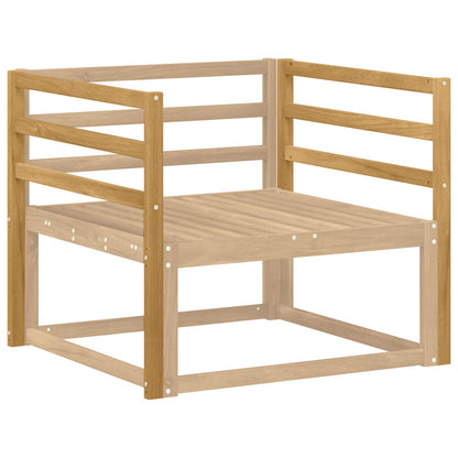 Armrests Module 2 pcs White 79 x 4 x 73 cm Solid Acacia Wood