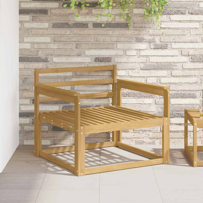 Armrests Module 2 pcs White 79 x 6 x 61 cm Solid Acacia Wood