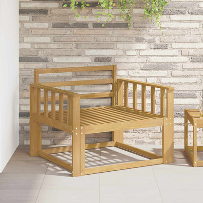 Armrests Module 2 pcs White 80 x 6 x 61 cm Solid Acacia Wood