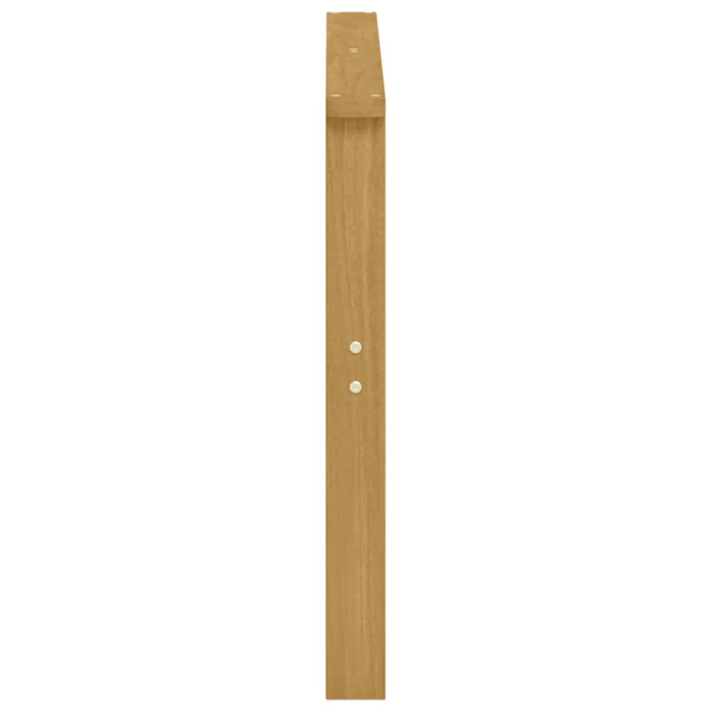 Armrests Module 2 pcs White 80 x 6 x 61 cm Solid Acacia Wood