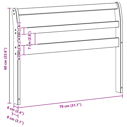 Armrests Module 2 pcs White 78.5 x 8.5 x 60 cm