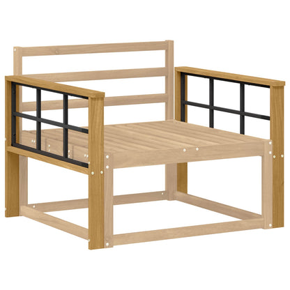 Armrests Module 2 pcs White 80 x 6 x 61 cm Solid Acacia Wood