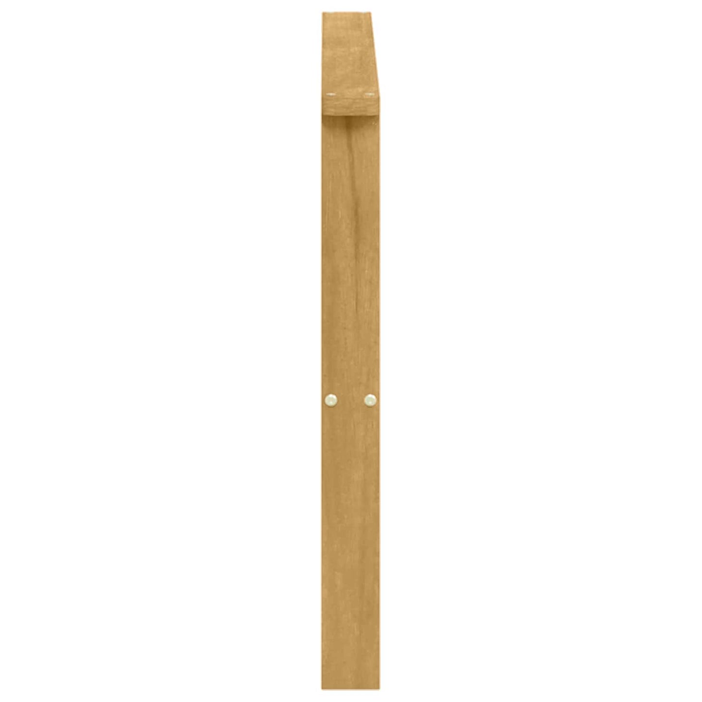 Armrests Module 2 pcs White 80 x 6 x 61 cm Solid Acacia Wood