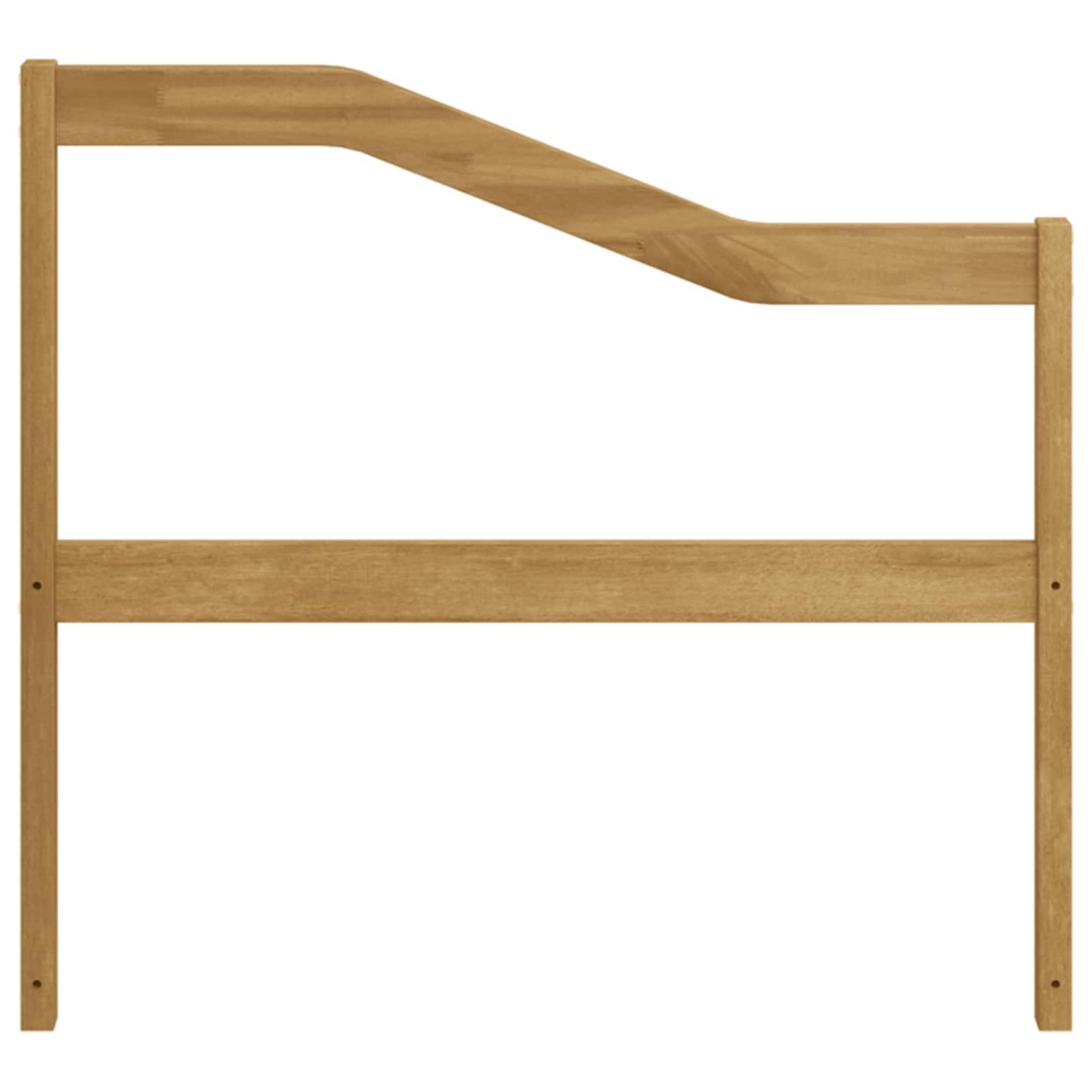 Armrests Module 2 pcs White 79 x 4 x 73 cm Solid Acacia Wood