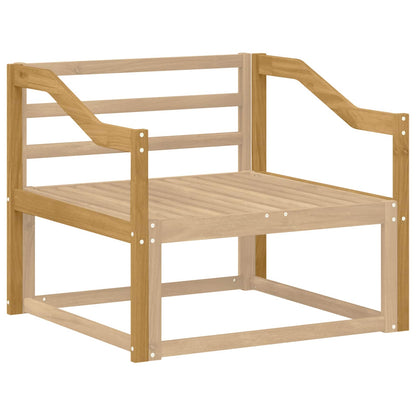 Armrests Module 2 pcs White 79 x 4 x 73 cm Solid Acacia Wood
