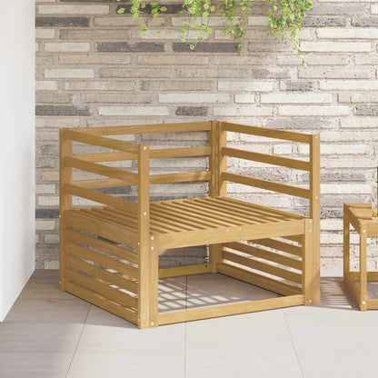 Armrests Module 2 pcs White 79 x 4 x 73 cm Solid Acacia Wood
