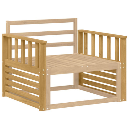 Armrests Module 2 pcs White 80 x 6 x 61 cm Solid Acacia Wood