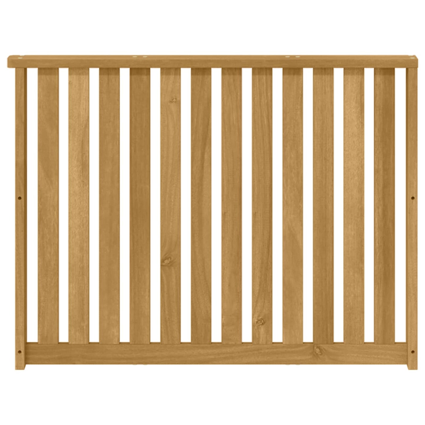 Armrests Module 2 pcs White 80 x 6 x 61 cm Solid Acacia Wood