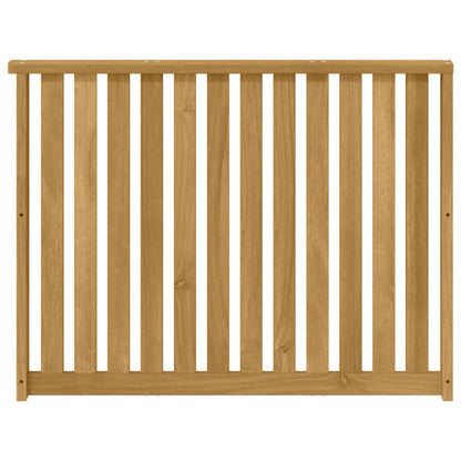 Armrests Module 2 pcs White 80 x 6 x 61 cm Solid Acacia Wood