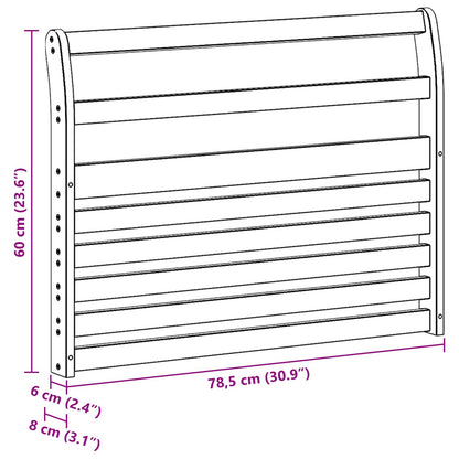 Armrests Module 2 pcs White 78.5 x 8.5 x 60 cm