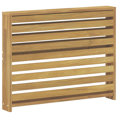 Armrests Module 2 pcs White 78.5 x 10 x 61 cm Solid Acacia Wood
