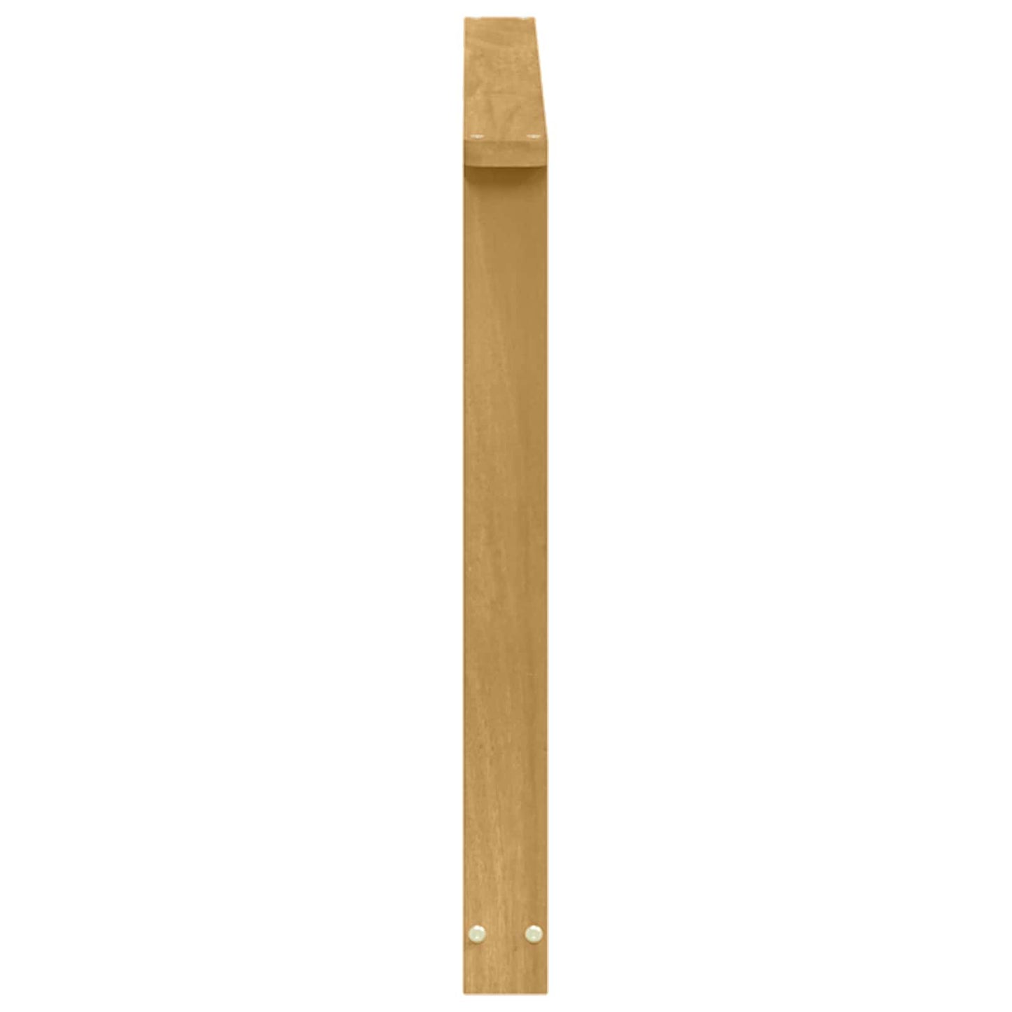 Armrests Module 2 pcs White 80 x 6 x 61 cm Solid Acacia Wood