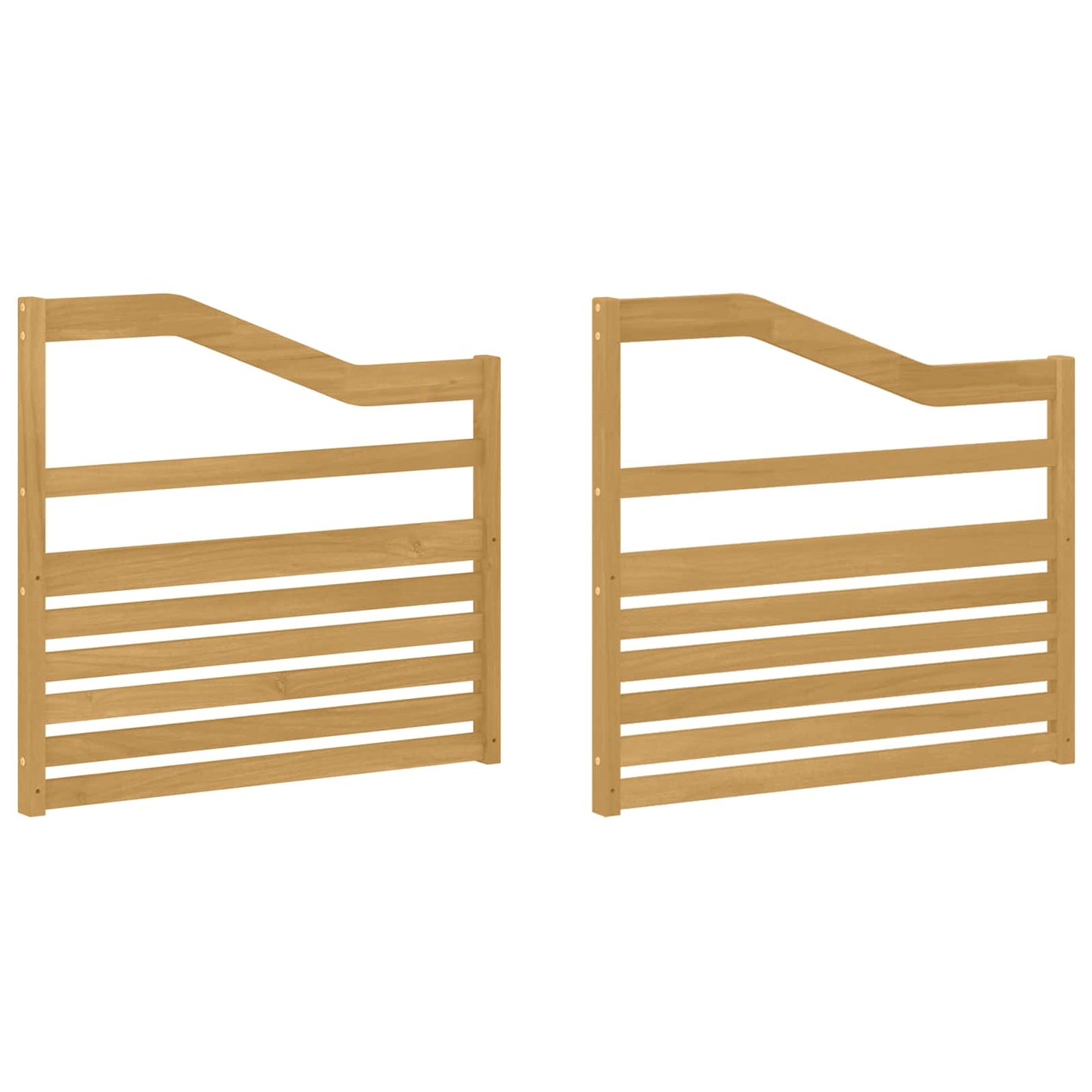 Armrests Module 2 pcs White 79 x 4 x 73 cm Solid Acacia Wood