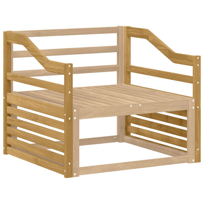 Armrests Module 2 pcs White 79 x 4 x 73 cm Solid Acacia Wood