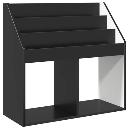Kids Bookshelf Black 72.5 x 29.5 x 69 cm Engineered Wood