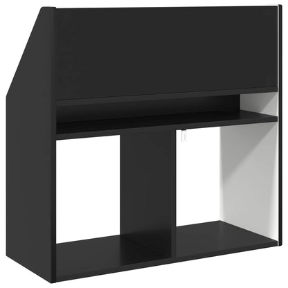 Kids Bookshelf Black 72.5 x 29.5 x 69 cm Engineered Wood
