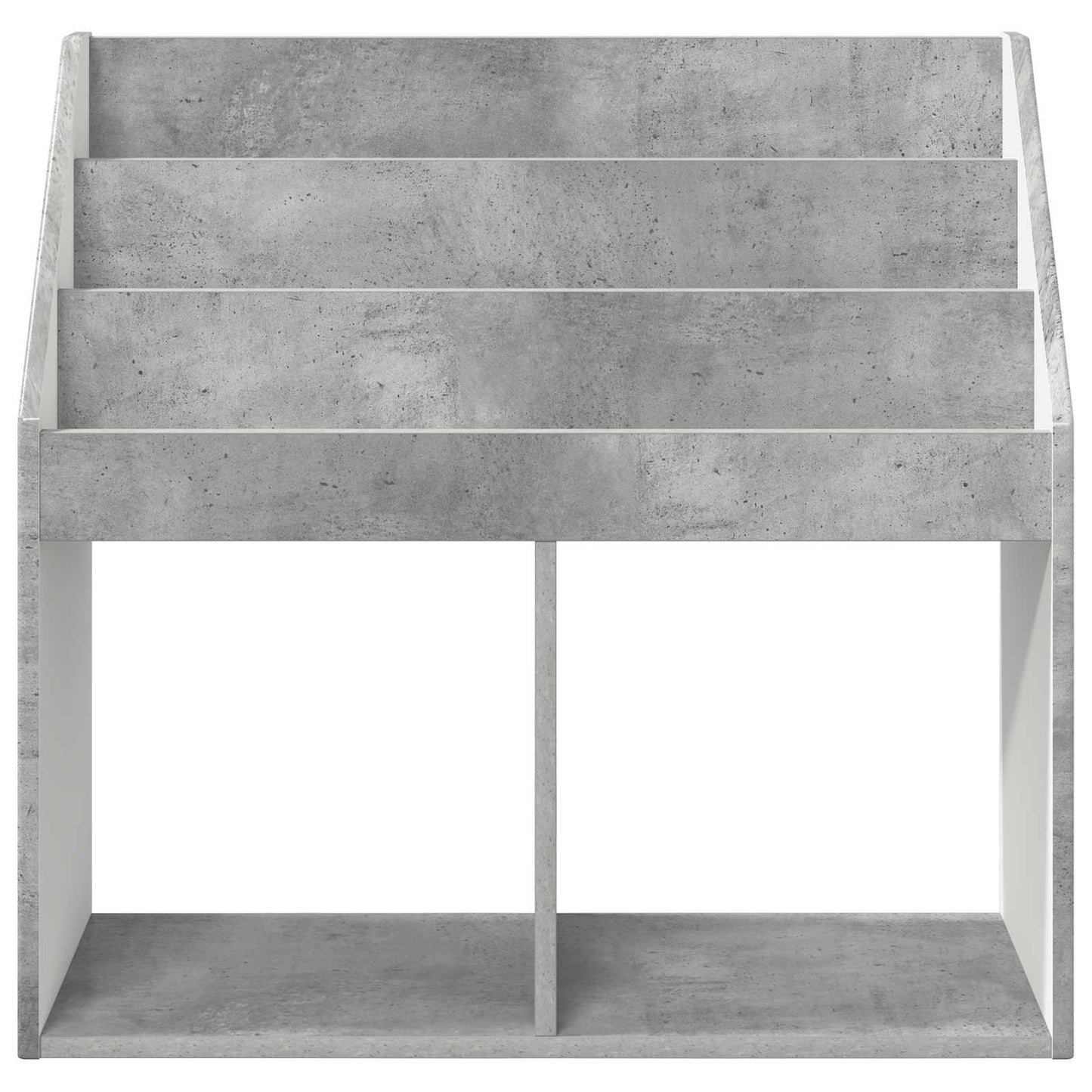 Kids Bookshelf with Storage Concrete Grey 72.5 x 29.5 x 69 cm