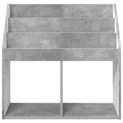 Kids Bookshelf with Storage Concrete Grey 72.5 x 29.5 x 69 cm
