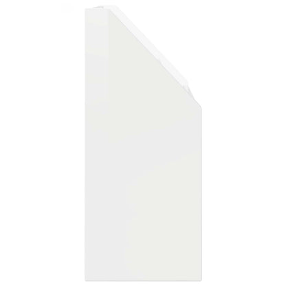 Kids Bookshelf High Gloss White 72.5 x 29.5 x 69 cm