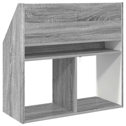 Kids Bookshelf Grey Sonoma 72.5 x 29.5 x 69 cm Engineered Wood
