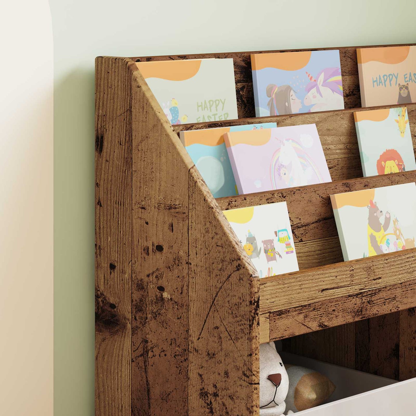 Kids Bookshelf Old Wood 72.5 x 29.5 x 69 cm Engineered Wood